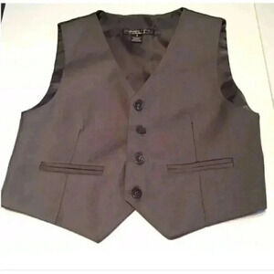 Sahara Club Boy Dress Vest Size 8 Gray